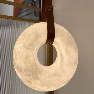 皮革悬挂环形云石吊灯 UNO-AL-9555-M 主图