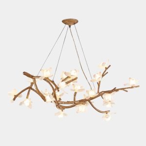 复古莲花花卉枝形吊灯 UNO-CH-ICL082 主图