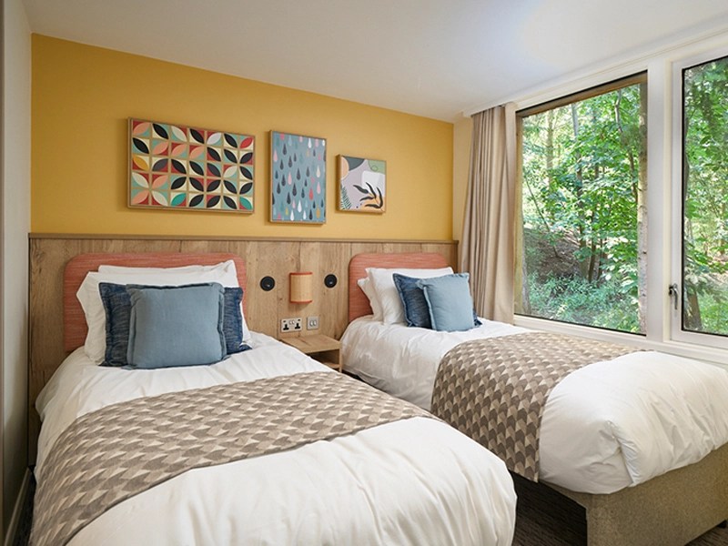 Center Parcs 高端度假屋卧室整体照明效果